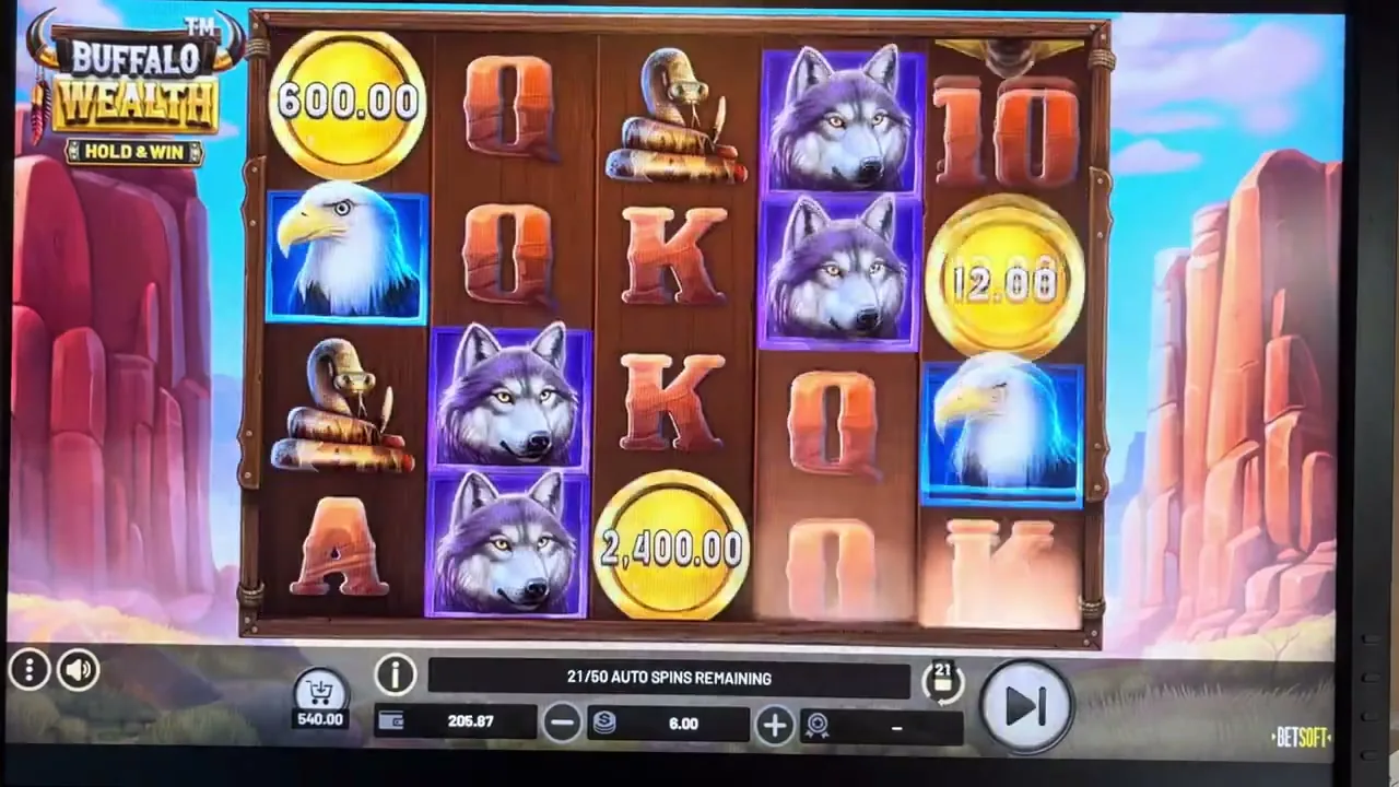 Buffalo's Wealth Win Spins