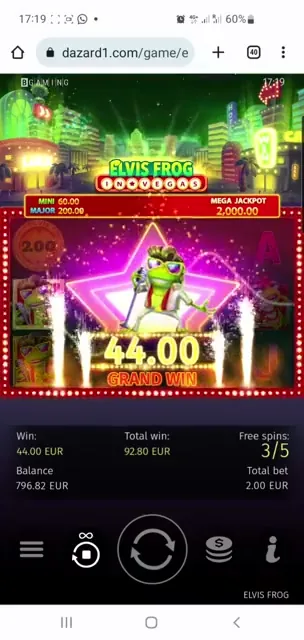 Elvis Frog in Vegas