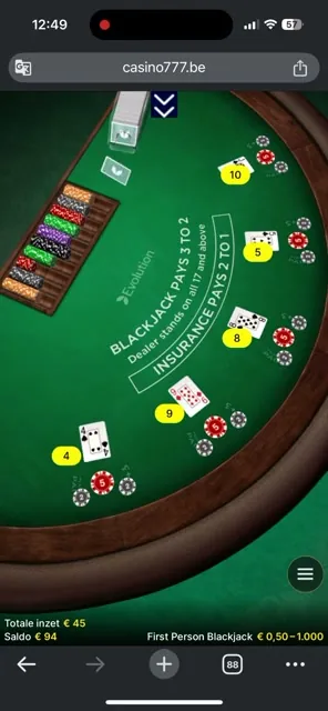 First Person Blackjack