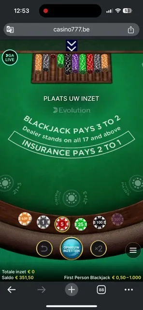 First Person Blackjack