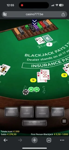 First Person Blackjack