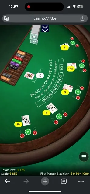 First Person Blackjack