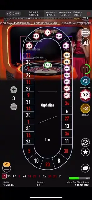 Mega Fire Blaze Ruleta Espana