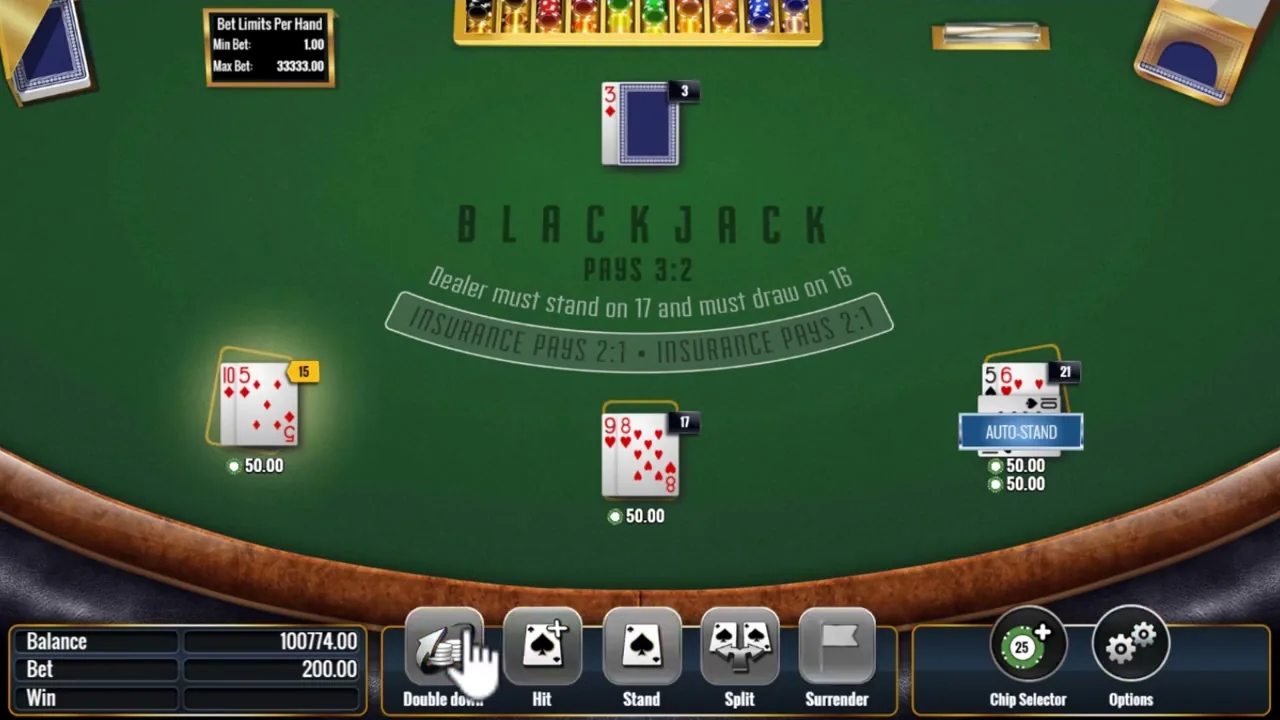 Surrender Multihand Blackjack
